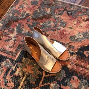 Silver free people sandals 38.5